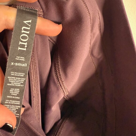 Vuori Women's XS Purple Daily Pocket Drawstring Leggings Active Yoga Gym Casual - Picture 4 of 6